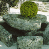 Coral Castle - Table with flowers Coral Castle - Table with flowers